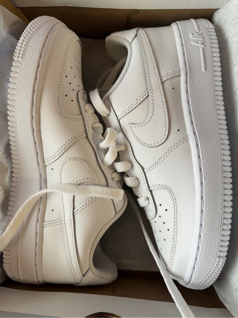 Nike White Low-Top Leather Sneakers